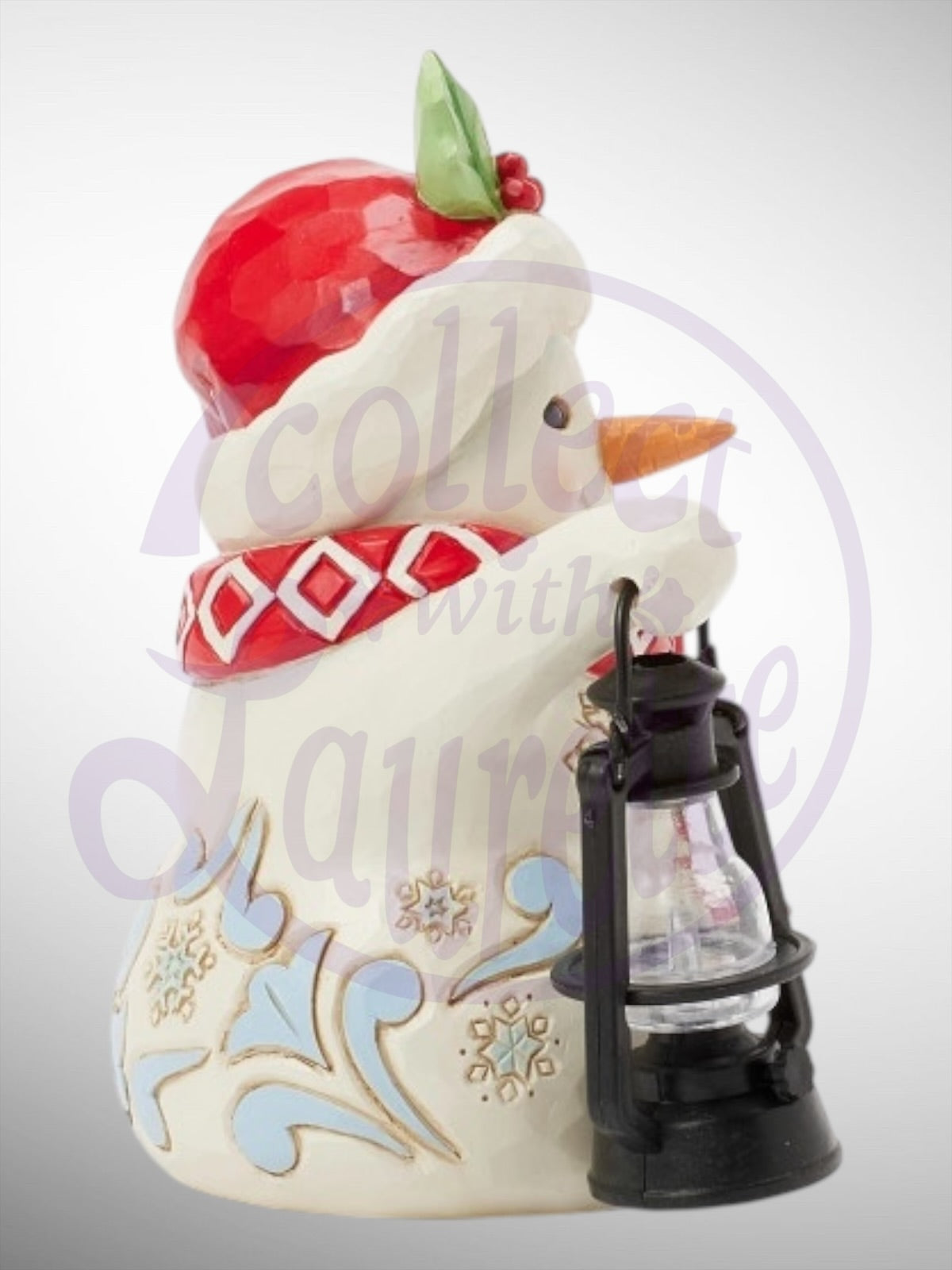Jim Shore Heartwood Creek - Twinkle Bright Snowman Lantern Pint Sized Figurine